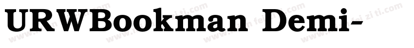 URWBookman Demi字体转换